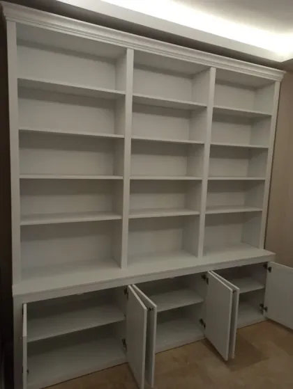 Beyaz Kitaplık Dolaplı Önizleme 4