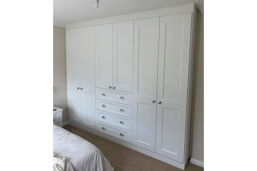 Grace beyaz yatak odası dolabı