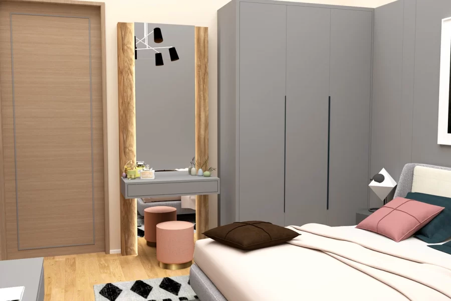 Ledli makyaj masası