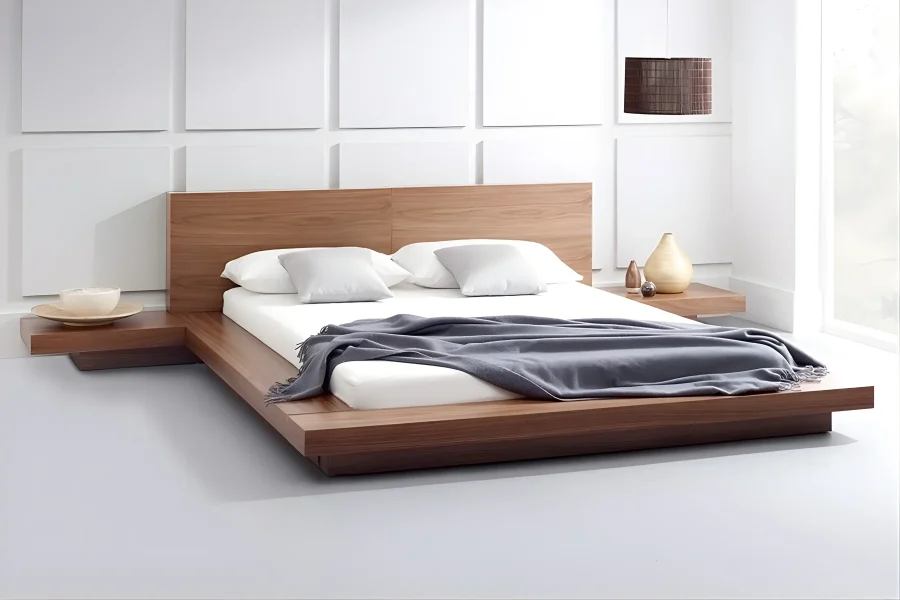 Alçak japon karyola ceviz