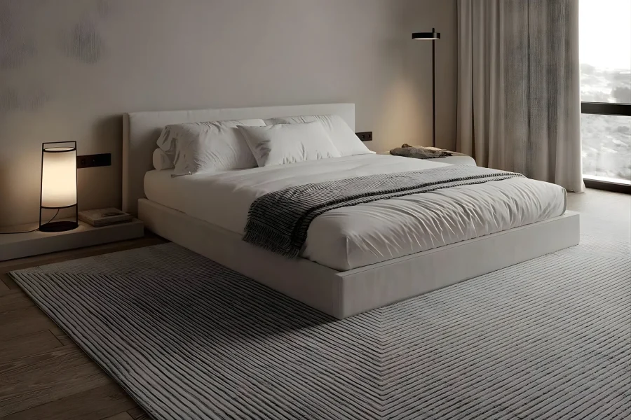 Vela alçak kumaş karyola yatak